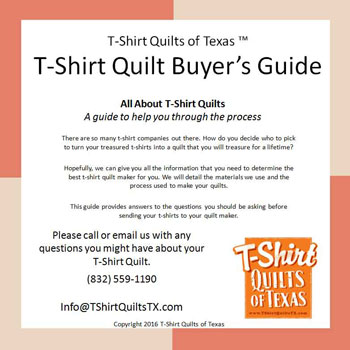 Free Tshirt quilt buyers guide