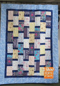 Bricks and mortar Memory quilt, using nightgowns, and blouses