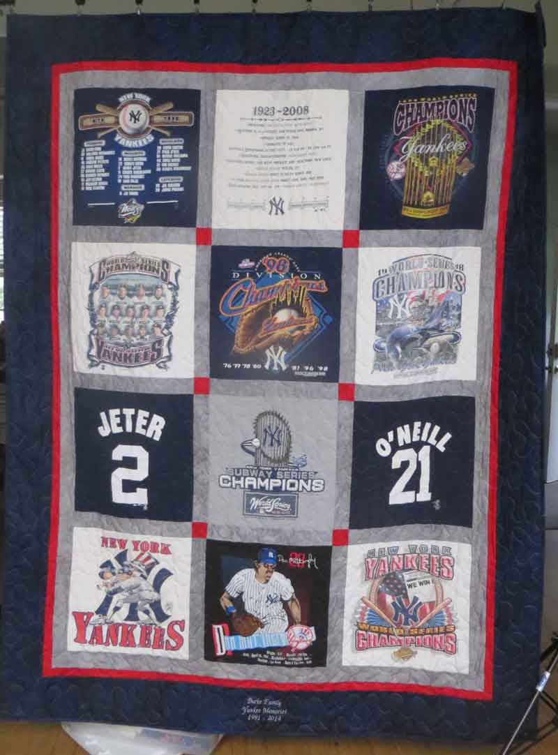 Yankees theme T-Shirt Quilt