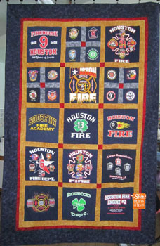 Firefighter T-Shirt Quilt
