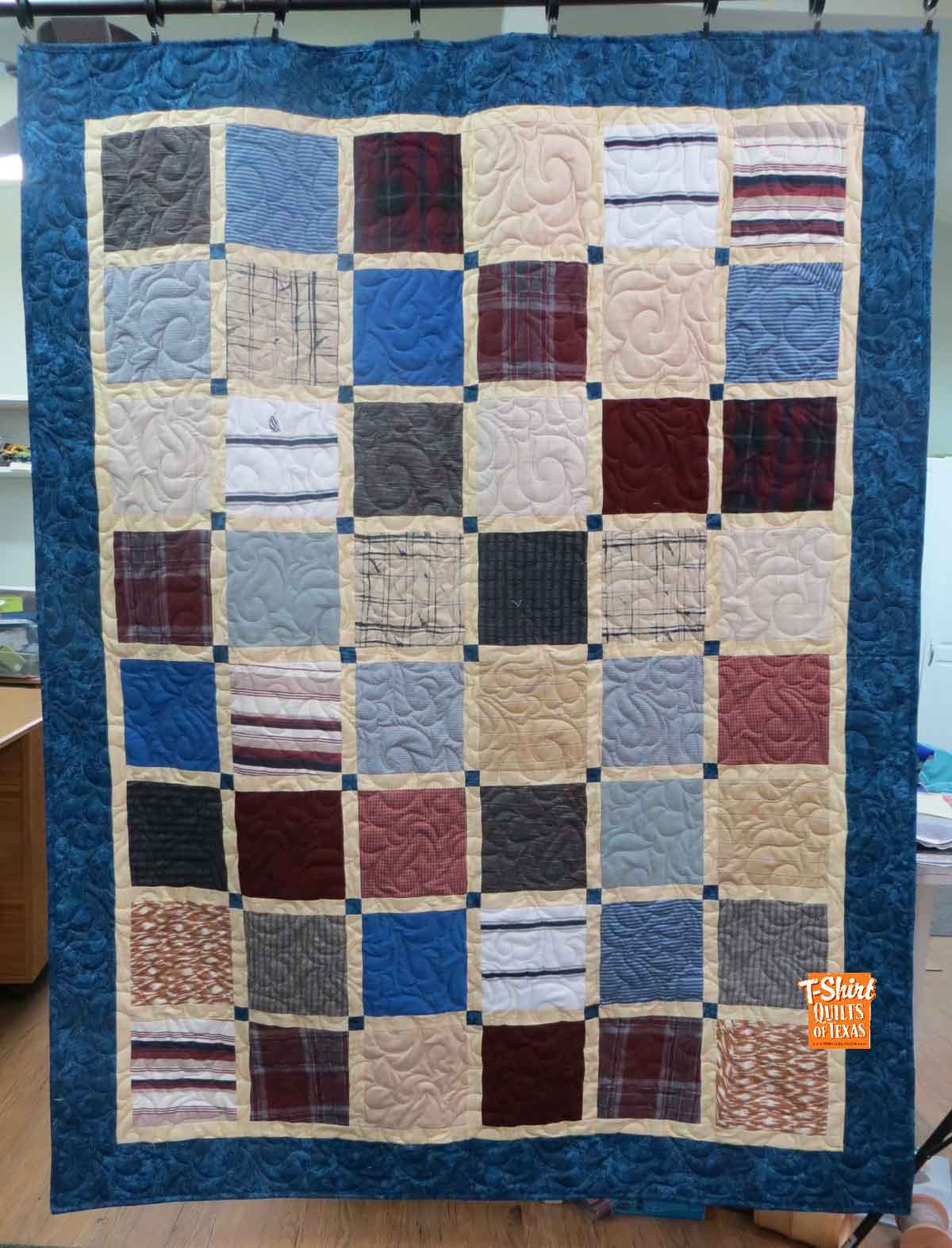 Traditional Memory Quilts made from Clothing in Texas