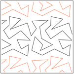 Zig zag quiltng pattern